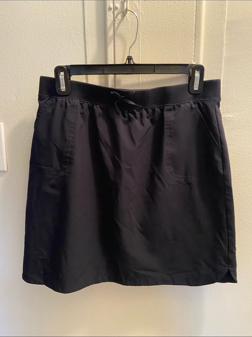 Nautica Black A-Line Skort with Drawstring Waist